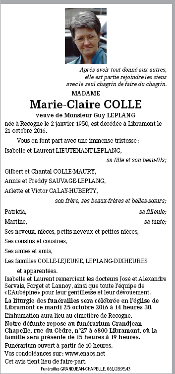 Cèdre - Marie Claire